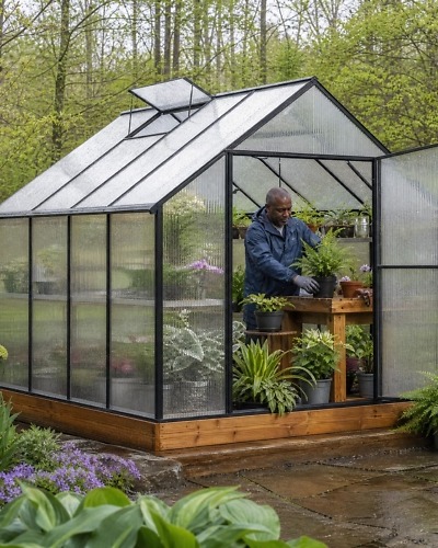 Woodland Cubby Greenhouse 8x8 Foot