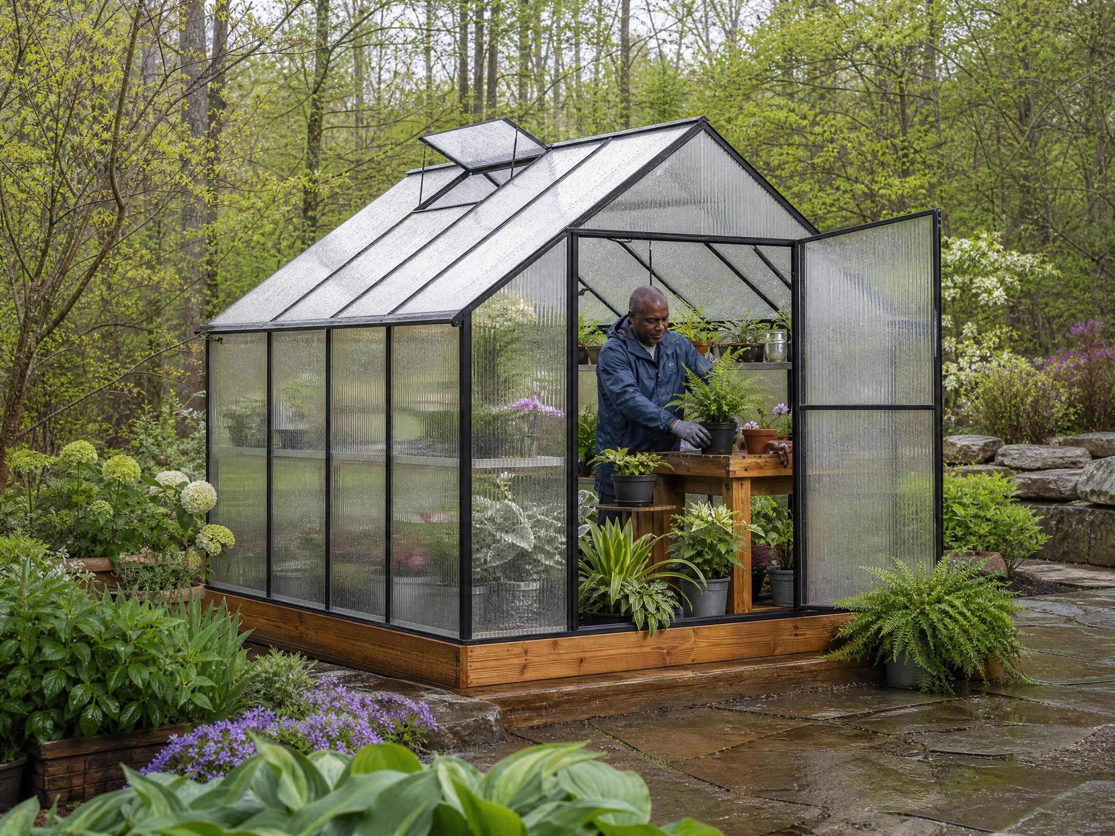 Woodland Cubby Greenhouse 8x8 Foot