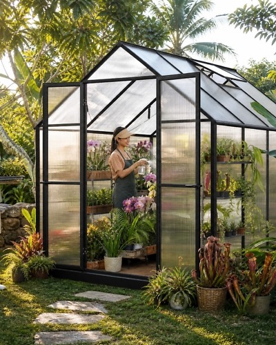 Tropical Oasis Greenhouse - 8x10 Foot