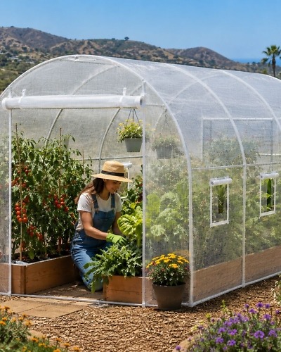 Tunnel Hoop House Greenhouse