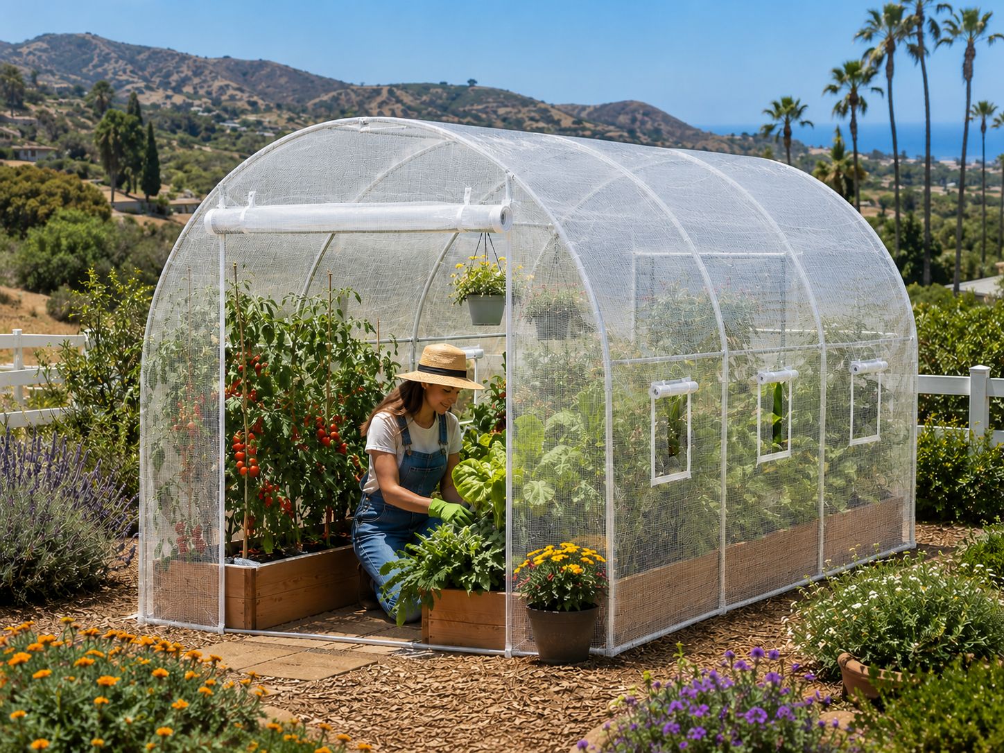 Tunnel Hoop House Greenhouse