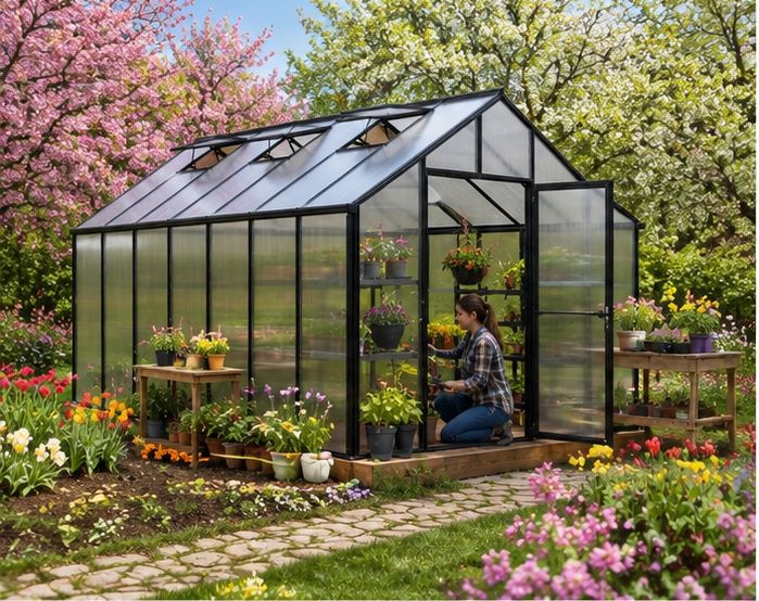 Community Spring Greenhouse-10x16 Foot - Image 3