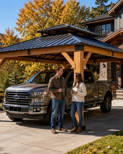 Cedar Crest Wood Carport