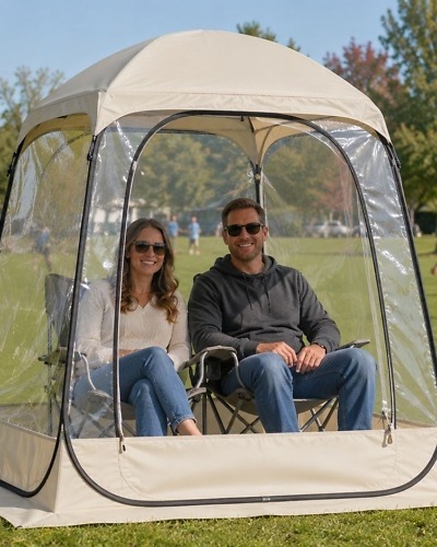 ClearView Pop-Up Sports & Weather Shelter