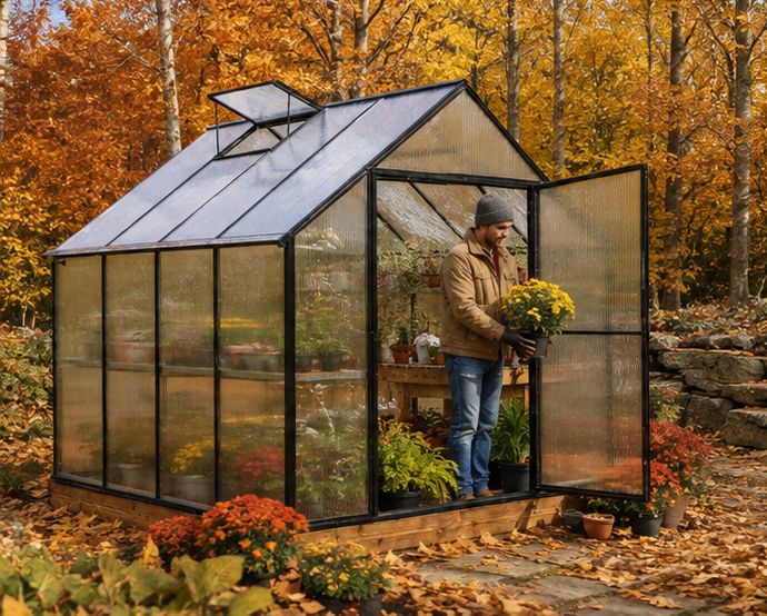Woodland Cubby Greenhouse 8x8 Foot - Image 4